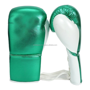 ถุงมือชกมวยสำหรับฝึกซ้อม หนังแท้ ระบายอากาศได้ดี กันลม พร้อมสายรัดข้อมือแข็งแรง รับสกรีนโลโก้ - Product Image 6