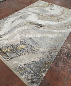 Alfombra Turca de Poliéster Afelpada Adiva, Tejida a Máquina con Diseño Jacquard, de Pelo Alto, Acolchada, Reversible, Lavable, Antideslizante y Antimicrobiana - Product Image 4
