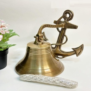 Campana de barco de latón náutico antiguo Característica ecológica - Product Image 1