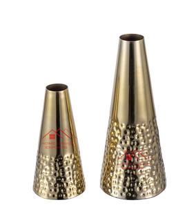 Vases à fleurs en métal doré antique, nouveaux pots à fleurs en métal à prix de gros, derniers pots en métal - Product Image 1