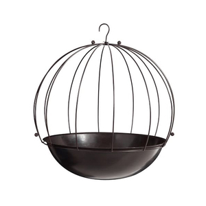 Hot Selling Iron <b>Wire</b> <b>Hanging</b> Planter Brown Colour <b>Hanging</b> <b>Basket</b> Planter Modern Design Wall Planters and Flower Pots - Product Image 3