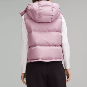 Ropa de abrigo acolchada ligera y cálida con cuello levantado, chaleco acolchado para mujer, ropa informal, chaleco de estilo de invierno - Product Image 2