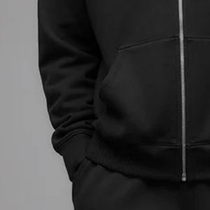 Sweat à capuche pour homme à logo personnalisé, coupe classique, couleur unie, streetwear / Sweat à capuche zippé respirant de haute qualité, prix d'usine, sweat à capuche chaud pour homme 2026 - Product Image 3