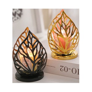 Soporte votivo de metal con forma de flor de loto único para el Templo espiritual del hogar y el propósito de iluminación de velas de la sala de meditación - Product Image 6