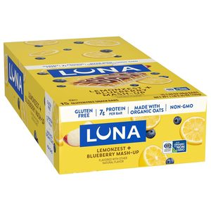 LUNA <b>Bar</b> - Mash-Ups LemonZest + Blueberry Flavor (15 Pack) - Product Image 2