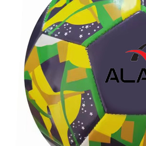 Ballon de football durable Alaay - Couleur et logo personnalisables, toucher doux, mousse PVC, cousu à la machine, design drapeau allemand 2025, ballon pour match - Product Image 4
