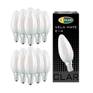 Ampoule LED de style bougie transparente E14 25W - Product Image 1