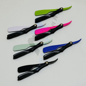 Rasoir à main pour barbier, best-seller, pliable, rasoir à barbe manuel, lame en acier inoxydable, support de lame, rasoir droit, rasoir de salon - Product Image 1