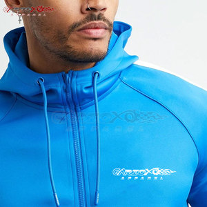 Men <b>Hoodie</b> And Shorts Set With Zipper Top And Drawstring Shorts For Casual Streetwear Style Two Piece Men <b>Hoodie</b> And Shorts Set - Product Image 5