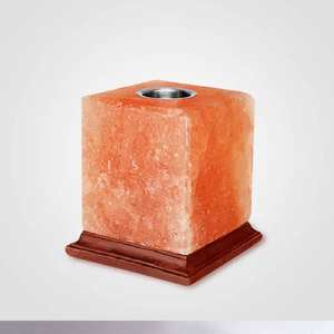 Diffuseur d'huiles aromatiques en forme de cube Rubik en sel de l'Himalaya naturel avec gobelet en acier inoxydable, aromathérapie et lumière de guérison, massage corporel - Product Image 2