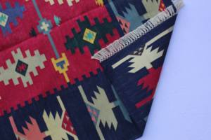 Geometric Design Cotton Dhurrie Premium Large Handmade <b>Rug</b> Made in India handmade - Product Image 5