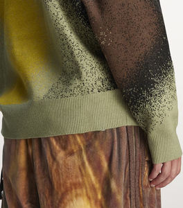 Pull en tricot à col rond pour hommes Pull doux à manches longues avec couleur abstraite Splash Design Casual Winter Autumn Fashion Top - Product Image 5