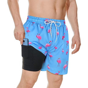 Shorts personnalisés OEM pour hommes avec poche intérieure pour téléphone portable - Product Image 1