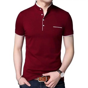 Directo de fábrica, personalizado, para hombre, para camiseta Polo, alta calidad, transpirable, 100% algodón, de talla grande, patrón sólido, diseño liso personalizado - Product Image 5