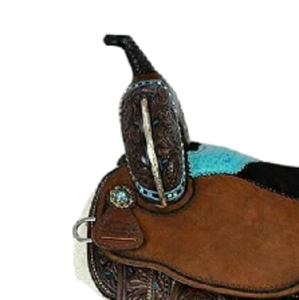 Juego de tachuelas de cuero genuino de primera calidad, monturas de carreras occidentales e inglesas para montar a caballo - Product Image 4