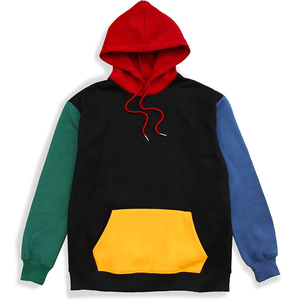 Sweat-shirt à capuche en molleton unisexe de grande taille de qualité supérieure avec logo personnalisé et conception de blocs de couleurs et sweat-shirt à capuche ample pour les couples - Product Image 1