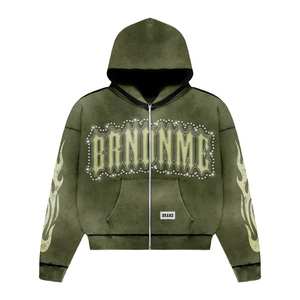 ชุดเซ็ตเสื้อฮู้ดดี้และกางเกงวอร์มผู้ชาย น้ำหนักเบา สำหรับฤดูหนาว พิมพ์ลายโลโก้ ไซส์ใหญ่พิเศษ แบบยูนิเซ็กส์ มีซิป - Product Image 5