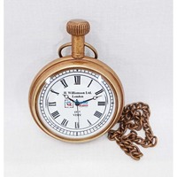 Montre de poche vintage en laiton, style marin moderne, à quartz, électroplaquée, faite à la main, longue durée de vie, Tanishka Exports, pour hommes et femmes, usage professionnel