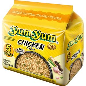 Yum Fideos de pollo 90x60g Snack instantáneo Halal Venta caliente Mejor precio Venta al por mayor Paquete a granel Suministro de fábrica de cocción rápida OEM - Product Image 5