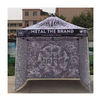 Tentes de stand d'exposition mobiles 10x10 personnalisées avec cadre hexagonal en aluminium de 40 mm et toile 600D à sommet haut pour salons professionnels