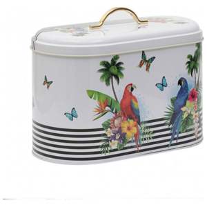 Caja de pan de metal de 178x338x200mm con capacidad de 9.8L y contenedor y almacenamiento de alimentos con mango de loro - Product Image 3