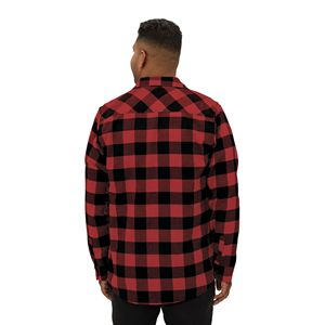 100% coton Logo personnalisé travail hiver hommes chemises bas prix impression lourde flanelle Plaid XL taille haute décontracté chemises à manches longues - Product Image 2