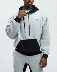 Conjunto Deportivo de Sudadera con Capucha y Pantalones Jogger para Hombre, Estilo Color Block, Ropa Casual Urbana de Marfa International - Product Image 2