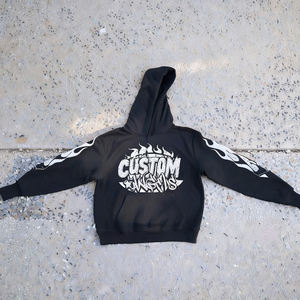 420GSM <b>Top</b> Grade Heavyweight Cotton Hoodie Mens Tracksuit Screen Print Puff Print Sweatshirt Fitness Winter Pants - Product Image 5
