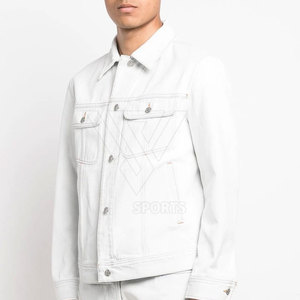 Veste en jean pour homme, style streetwear, légère, respirante, séchage rapide, col montant personnalisé, hiver - Product Image 4