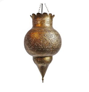 Lampe à suspension en métal massif pur de conception standard éclairage en métal de style marocain lampe suspendue décorative - Product Image 3