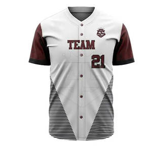 Contraste de couleur Meilleure vente uniforme de baseball Fabrication professionnelle uniforme de baseball - Product Image 3