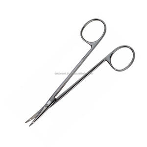 Tijeras de Sutura Manuales Curvas Profesionales de 120 mm, Instrumento Médico con Certificación CCC, Etiqueta Privada OEM Disponible - Product Image 1