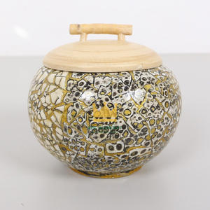 Bol à soupe en bambou naturel à prix bon marché avec décorations rustiques du Ramadan en nacre pour le stockage ou la fête à motif rond Vietnam - Product Image 1