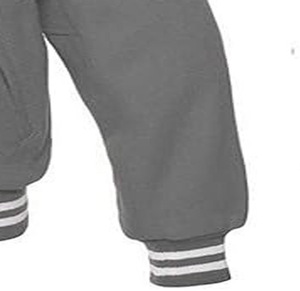 Chaqueta universitaria de tendencia industrial OEM para hombre, chaquetas de bombardero de cuero con logotipo personalizado Vintage para hombre, envío DDP - Product Image 3