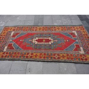 พรมขน7.7ft สีน้ำเงินสีแดงคลาสสิกแผ่นยางหนา3.8มม. หนา10มม. แบบตุรกีดั้งเดิมพื้นที่ขนาดใหญ่พรมสำหรับห้องโถงสี่เหลี่ยมผืนผ้าห้อง - Product Image 3