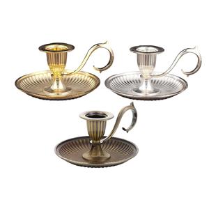 Bougeoir conique en métal multicolore pour la maison, le mariage et la table de Noël Décorations lumineuses Ensemble de bougies coniques - Product Image 6