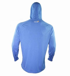 Polyester Bambou Imperméable Anti-UV pour Hommes et Femmes Protection UV Cool Manches Longues UPF 50 + Chemises De Pêche Avec Capuche - Product Image 5