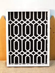 La mejor calidad 2024 MDF Board Bone & Resin Inlay Design, superventas, bandeja de servicio con juego de posavasos, bandeja de servicio antigua hecha a mano - Product Image 5