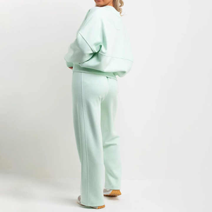 Survêtement de sport d'hiver pour femmes Taille XL Personnalisable Design exclusif avec fermeture éclair Survêtement de jogging en polaire - Product Image 2