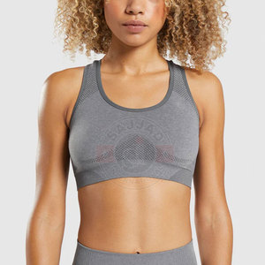 Custom Logo Solid Sports Bra Plus Size <b>Padded</b> Bra Workout Gym Sports Bra - Product Image 1