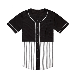 Uniforme Deportivo Personalizado a Rayas, Jersey de Béisbol Cosido, Ropa Casual para Hombres, Mujeres, Unisex, Deportes de Equipo, Softbol, Transpirable, Cuello en V - Product Image 1
