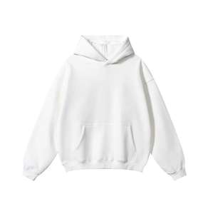 Vente en gros usine – Nouveaux sweats à capuche oversize en molleton épais 300g 100% coton pour hommes, style streetwear, épaules tombantes, personnalisables, pour l'hiver - Product Image 4