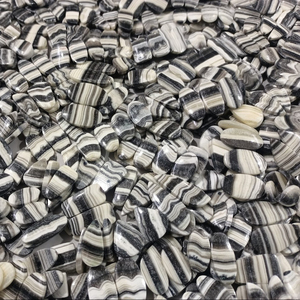 ต่างหูคู่แบบหลวมทำจากหิน Zebra Calcite แบบกึ่งมีค่า - Product Image 6