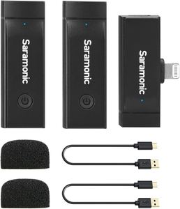 Saramonic בלינק <span class=keywords><strong>GO</strong></span>-D2 כפולה ChanneWireless Lavalier מיקרופון עם רעש ביטול קליפ על למכשירי <span class=keywords><strong>iOS</strong></span> Vlog זרם Tiktok - Product Image 1