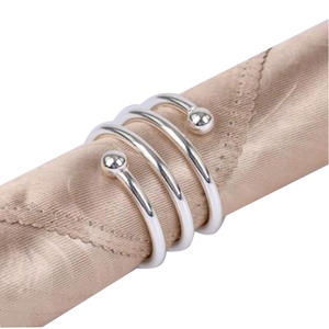 Servilletero de Diseño Único para Restaurante, Anillo para Servilletas, Accesorios de Vajilla de Lujo para Mesa de Hotel, Servilletero Plateado Antiguo - Product Image 6