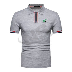 Polos de qualité supérieure Polos pour hommes Vêtements décontractés Tendance estivale Tissu à séchage rapide Logo personnalisé Conception unie Bouton de couleur unie - Product Image 4