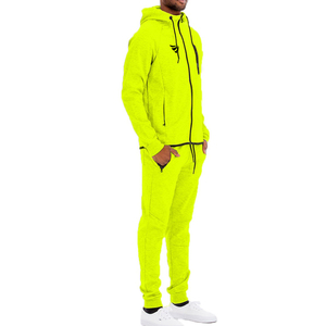 Chándales informales transpirables personalizados de alta calidad Unisex con capucha chándal liso de invierno para hombres conjuntos de talla grande - Product Image 3