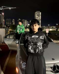 เสื้อฮู้ดผู้ชายมีซิปขนาดใหญ่พิเศษมีฮู้ดสำหรับซักแบบวินเทจสีกรดพลอยเทียมโลโก้ออกแบบได้ตามต้องการ - Product Image 1