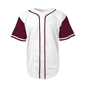 Maillot de baseball sur mesure de bonne qualité, respirant, séchage rapide, 100% polyester, nom de l'équipe personnalisé, votre propre design, logo imprimé - Product Image 5