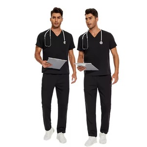 Conjunto de Uniformes Médicos Personalizados Elásticos Transpirables Unisex con Spandex para Hospital y Cirugía, con Detección de Agujas y Fusión sin Costuras - Product Image 5